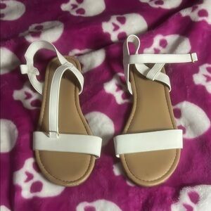 White Kids Sandals